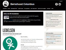 Tablet Screenshot of bornehusetcolumbus.dk